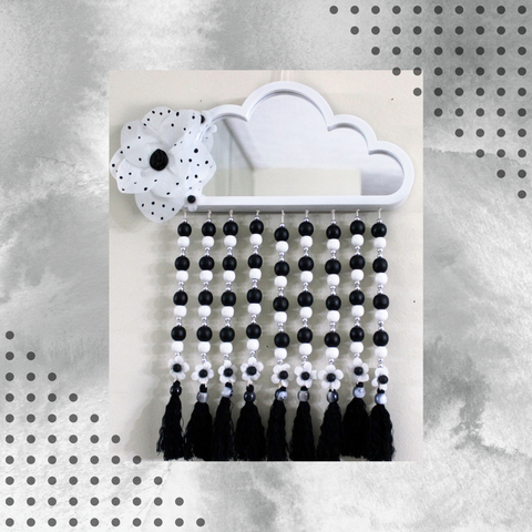 (LTG) Cloud Mirror with Tassels