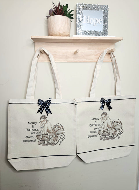 Money & Diamonds Tote Bag