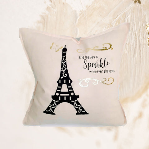 Paris Eiffel Tower Pillow