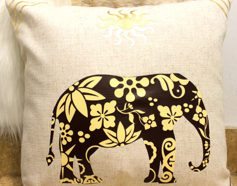 Tribal Elephant Pillow