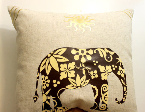Tribal Elephant Pillow